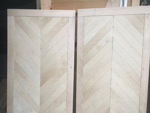 Custom maple barn doors